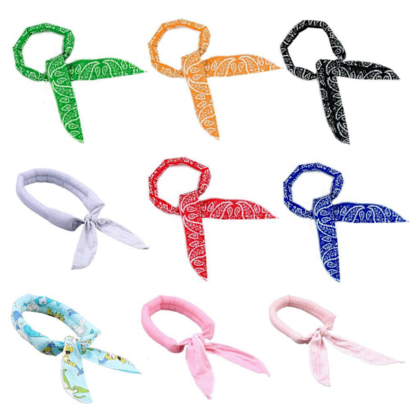 9 stycken kylscarf sommaromslag blöt slips runt halsen is kylscarf hårband is scarfs krage hals