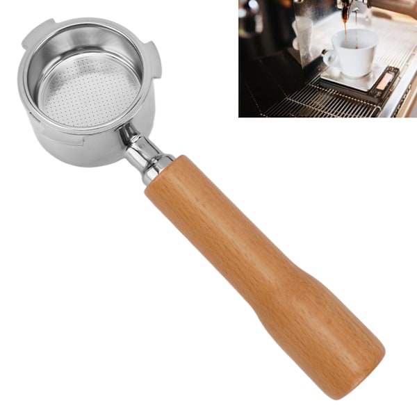 51mm Bottenlös Kaffe Portafilter 3 Öron Enkelt Lager Portafilter Kaffeemaskin Bottenlös Filter För Delonghi C1 Bok