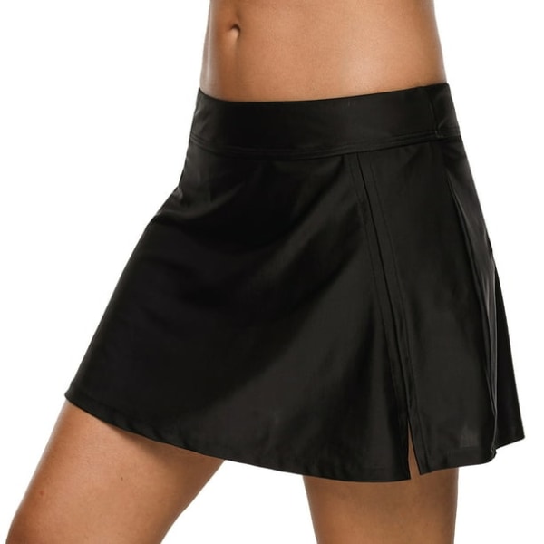 Charmo Dam badkjol för kvinnor, hög midja, med trosor, bikini, tankini, botten, enfärgad baddräkt, kjol, S