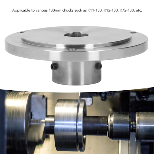 Svarvplatta i höghållfast manganstål, 3 hål, 130 mm, tillbehör för K11‑130 K12‑130 K72‑130 28 mm / 1,1 tum