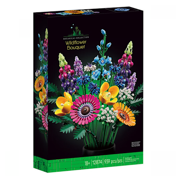 Kompatibel med le_go 10280 byggklossar - bukett, blommor, rosor, pussel, leksak, alla hjärtans dag present, montera blommande blommor