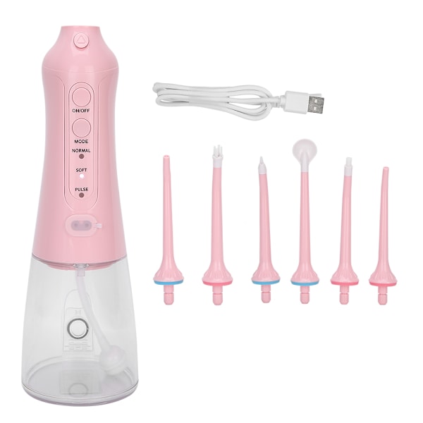 Oral Irrigator: Sladdlös Vattentrådsborste, 360 Graders Roterande Munstycken, Högkapacitetsbatteri, Vattentät Design, Djuprengöring & Förbättra Tandkött