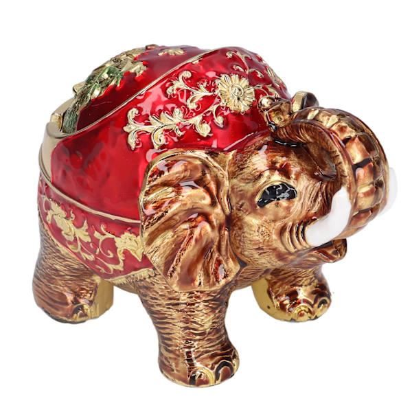 Askkopp Europeisk stil Retro Elefant Sfärisk Zink Legering Dammsamlare med lock