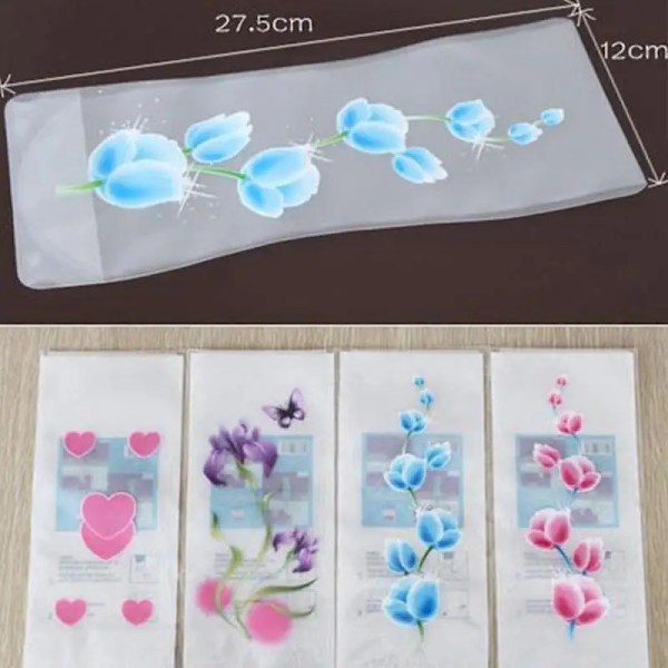 3 st Bärbar Ekologisk Blomma Söt Fällbar Vas Bröllop Kontor Hem Dekoration Slumpmässig PVC Plast Blomvas