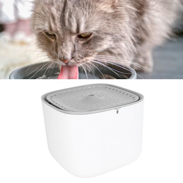 Automatisk husdjursvattenfontän förhindrar halkcirkulerande filtrering avtagbar automatisk husdjursvattenbehållare för katt hund 3L