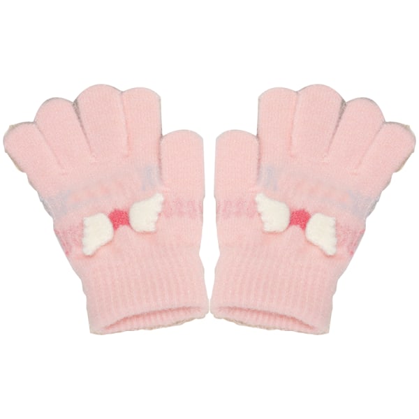 Barns söta kitty varma handskar stickade vintervantar
