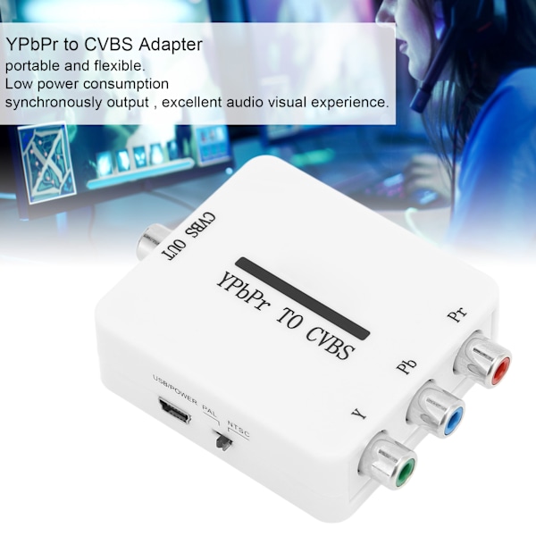 Revolutionera Ditt Retrospelande: RCA till HDMI-omvandlare, Mini Komposit CVBS Ljud Video Adapter, Säkerställer Smidigt Spelande