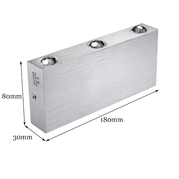 LED-vägglampa 6W inomhusvägglampa modern fyrkantig upp-ner aluminium belysningsdekorationslampa för sovrumskontor varmvit