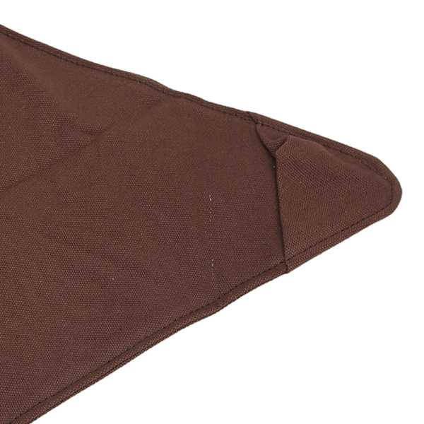 Tripod Pall Cloth Fällbar Bärbar Triangel Pall Cloth Handcraft Robust Camping Pall Cloth för BBQ Fest Vandring Brun