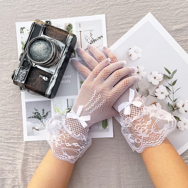 Bryllupshandsker Dame Brudehandsker Korte Dame Aftenhandsker