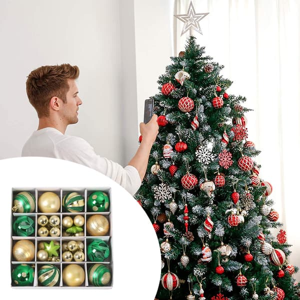 Julekulepynt til juletre, juletrepynt style 2