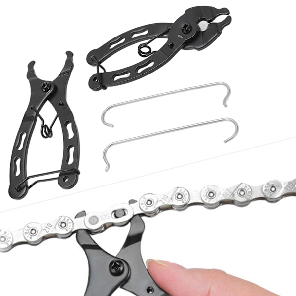 4 st Cykelkedjelänkstång 2 i 1 Cykel Snabblänk Öppnare Stängare Remover Tång Klämma Reparationsverktyg