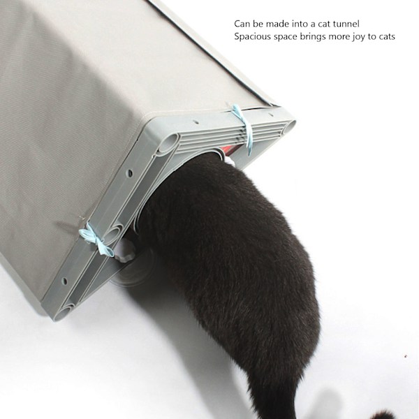Vikbar Kattfönsterbräda Utrymmesbesparande Solid Ram Hängande Fönster Kattsäng Hängmatta med Sugkoppar för Balkong Stor 64,5x33x33cm/25,4x13x13in