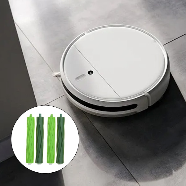 2 Multi-Surface Gummiborstar för iRobot i7 i7+ / i7 Plus i8 i8 Plus E5 E6 Robotdammsugare, Rullersättningsdelar för Roomba E & I-serien