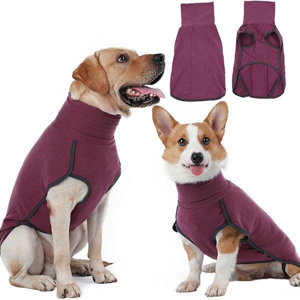 Stretch Fleece Väst, Varm Hundtröja med Dragkedja För Ditt Husdjur, Anpassningsbara Kläder För Husdjur, Bekväm Och Mjuk Med Stretchig Stickning För Inomhus- Och Utomhusbruk