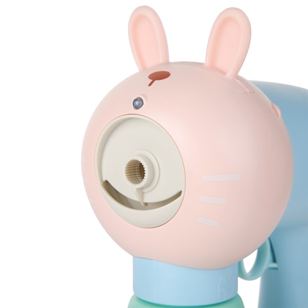 Bubbelblåsare leksaker USB Mist Bubble Machine Blaster leksak med bubbellösning för barnLjusblå