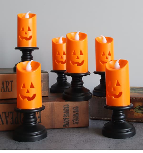12 stk Halloween Græskar Lanterne Led Lanterne Græskar Lanterne Led G