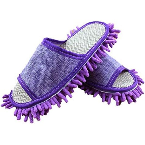 Mikrofiber rengöringsduk tofflor, multifunktionella tofflor rengöring tofflor täcker damm golvrengöring