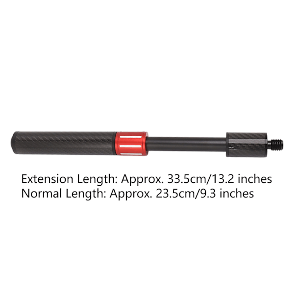 Kolfiber Biljard Pool Cue Förlängning Biljard Pool Cue Stick Förlängning Extender för FURY