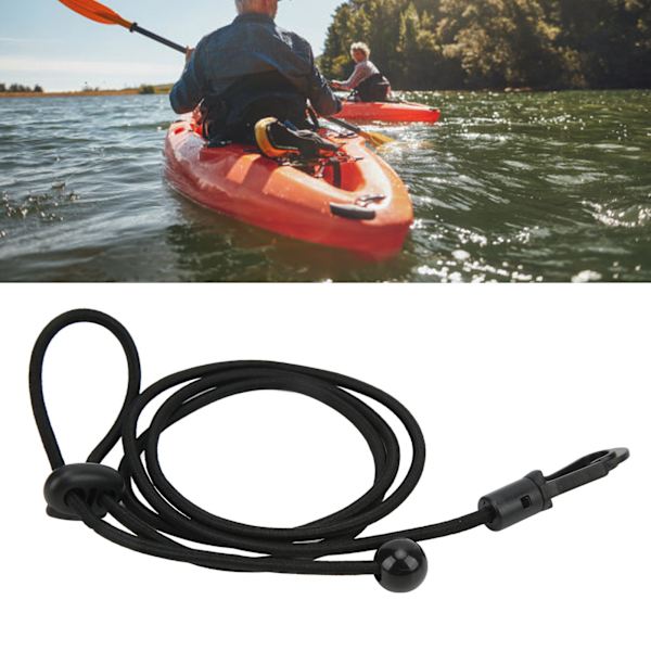 2 st/set 180 cm kajak kanot paddelkoppel stretchig fiskespö fäste hållare för kajakpaddling surfing svart