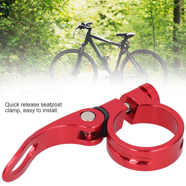 2 st Cykelsadelklämma Mountaincykel Vägsadelrör Snabbfrigöringsklämma 35 mm