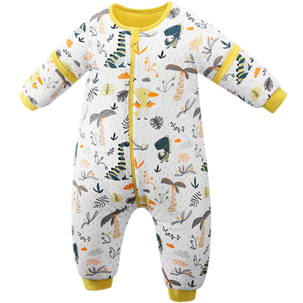 Baby med ben Varmfodrad vintersovsäck för barn Avtagbara ärmar, pojke flicka unisex pyjamas