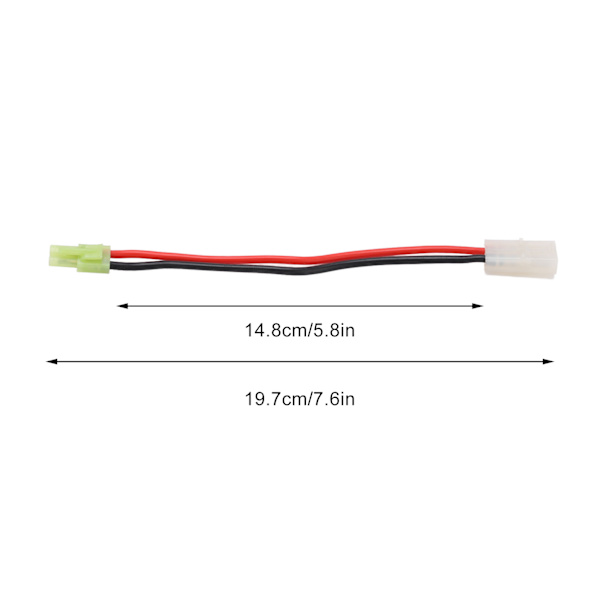 Batteriadapterkabel Stor för Tamiya Hona till Mini för Tamiya Hane med Mjuk Silikontråd för RC Bilmodeller