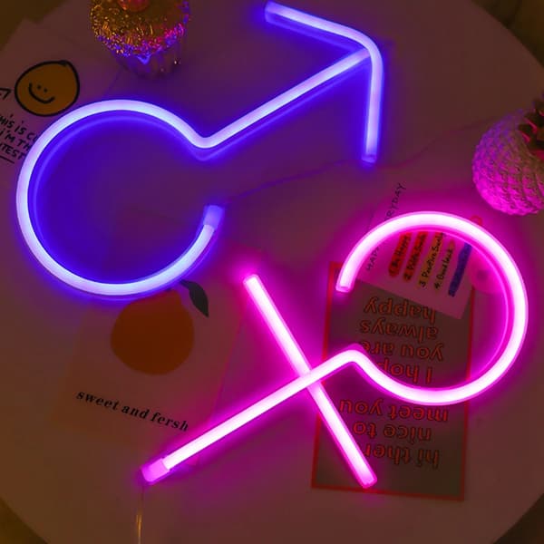 LED neon ny skylt display kvinna skylt neonljus för rum sovrum