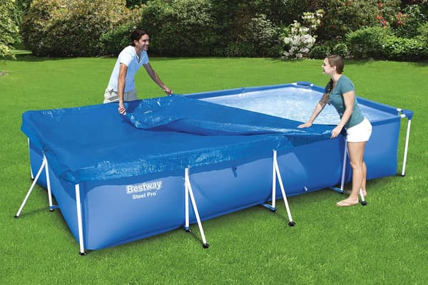 Pool Vinteröverdrag, Regntätt Dammskydd, UV-Resistent Polyestermaterial Säkerställer Hållbar Prestanda, För Ovanjordspooler, Vattentät Polyester