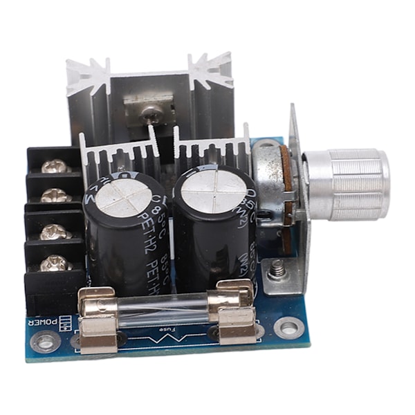 Motorhastighetsregulator PWM-kontrollbrytare Regulatormodul DC 12‑40V med 10A säkring