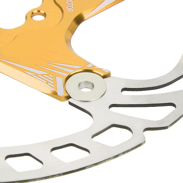Kvalitetsmetall Mountainbike Cykel 203mm Fem Spik Skivbromsskiva Bromsbelägg Diskgolden