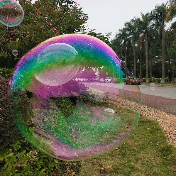 Verktyg för att blåsa bubblor Färgglad bubbelstav för barn Rolig bubbelblåsningspinne