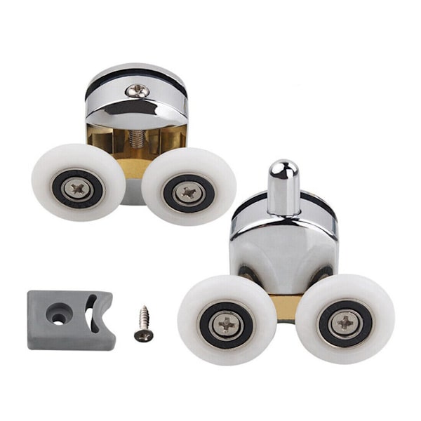8X Duschskärm Rulldörrar RULLAR/Löpare/Hjul Övre & Nedre 23mm Ersättning