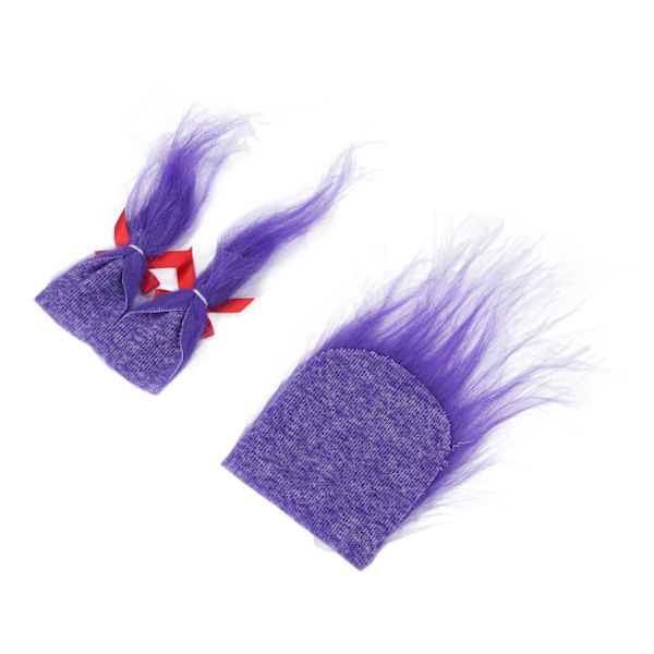Gnome skägg konstgjord päls lila förskuren DIY gör söt levande mjuk återanvändbar falsk fluffig Gnome skägg för jul