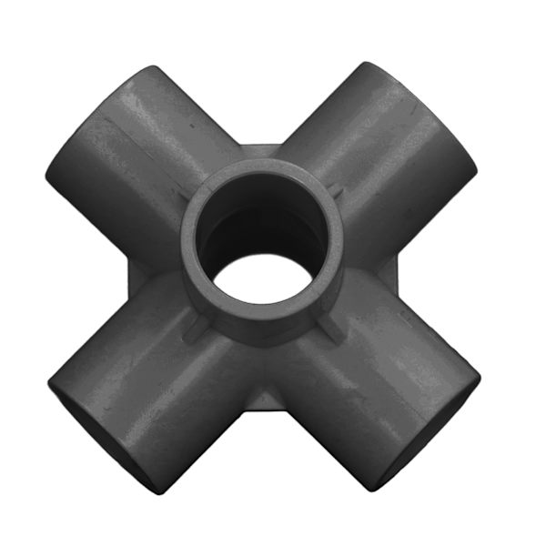 10 st 6-vägs rörkopplingar PVC-plast rörhörnkoppling 20 mm innerdiameter svart