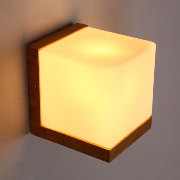 Sänglampa, Modern och Enkel Väggmonterad Lampa, Hållbar och Robust Sänglampa i Glas för Inomhusbelysning i Vardagsrum, Arbetsrum, Matsal