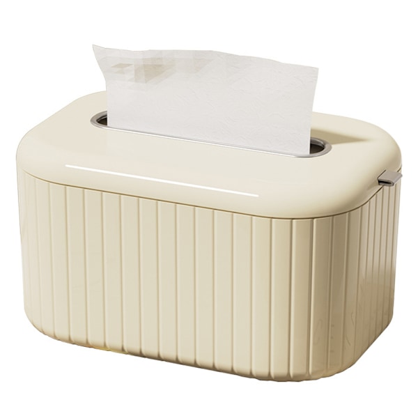 Stilrent utseende, avancerat läderinspirerat material i plastvävnadsbox, lyfter inredningen för badrum och bordsskivor (vardagsrum, hotell)
