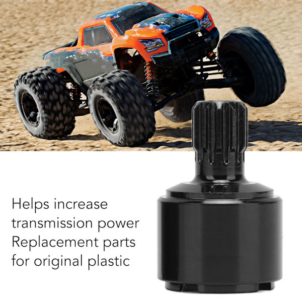 2 st RC främre och bakre drivkoppar svart lätt utbytbara RC ståldrivkoppar för TRAXXAS X MAXX 1/5 klätterbil