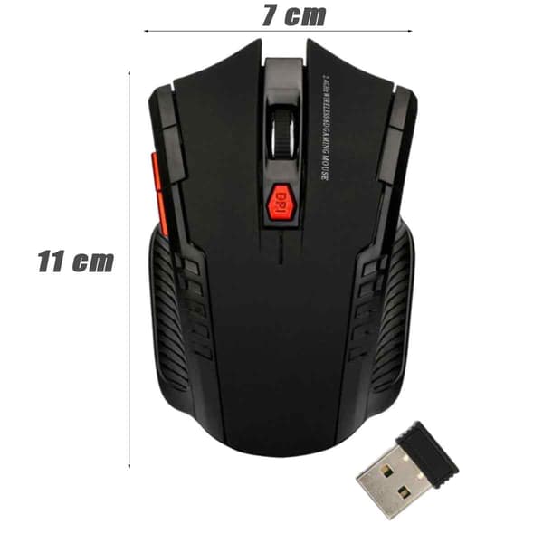 Ergonomisk trådløs mus, ergonomisk formdesign med 2,4 GHz forbindelse til computer notebook, ubesværet scrolling 800 1200 DPI følsomhed til