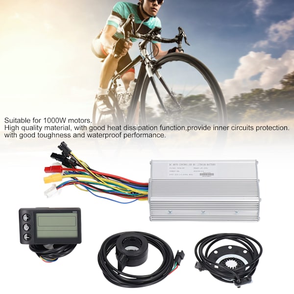 Elcykel modifierad regulatoruppsättning med 30A regulator och S866-display för 1000W-motorer