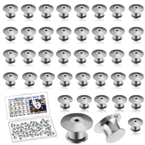 Ideal Craft Pins Kopplingsmärken, Hållbara Metallmaterial Låsande Nålhållare Med Skyddande Grepp För Bred Användning Tillbehör, Inga Verktyg Krävs