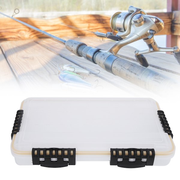 Lockbete Box Hållbar Förseglad MultiGroove Design Fiskeutrustning för Förvaring av Fiskeutrustning