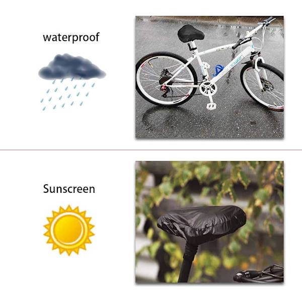 5PCS cykelstolskuddeöverdrag vattentätt cykelsadelskuddeöverdrag cykelsadelskudde regnskydd cykelsadelskuddeöverdrag sadel regnskydd, används för