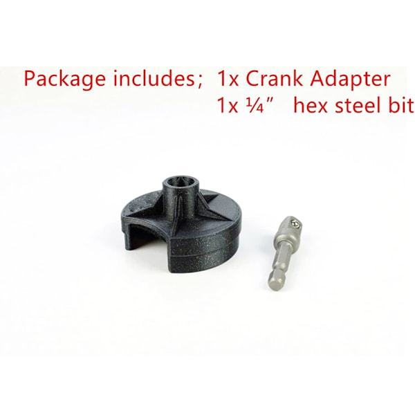 Snabb Auto Stickad Adapter Vevarm Adapter med Hex Stålbit Virkningsmaskin Adapter DIY Sytillbehör för Stickmaskin