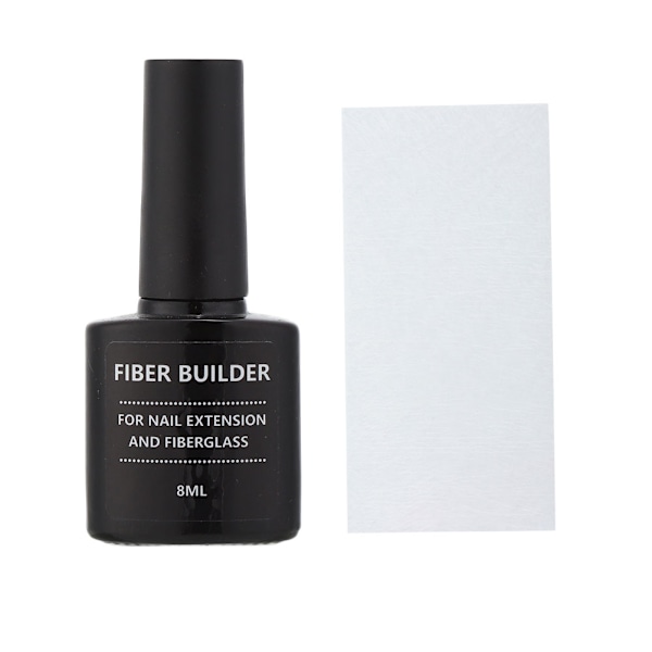 Mjölkvit Gel Nagellack, Fiberberikad Byggbasgel För Starkare Naglar, Giftfri Formula Främjar Hälsosam Tillväxt, Snabb Applicering För