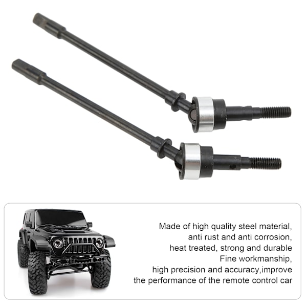 Stål främre drivaxel RC bil uppgradering delar för AXIAL SCX10 1/10 fjärrkontroll bil