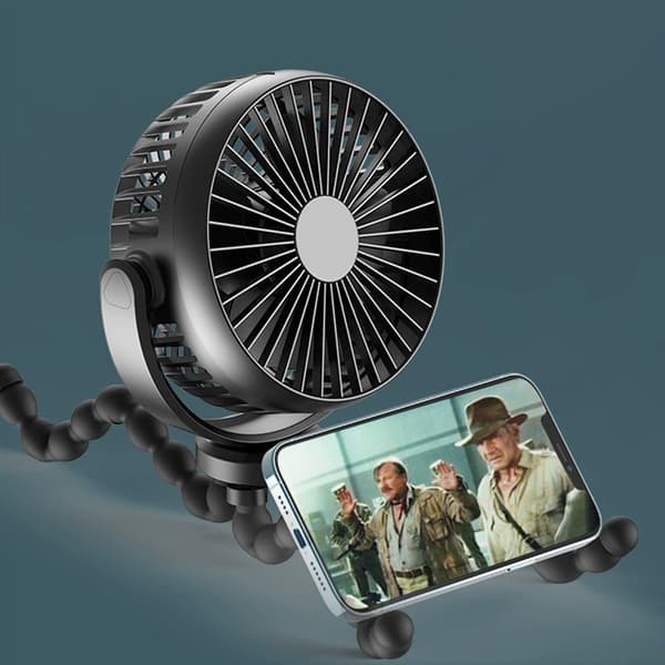 USB Stille Vifte for Barnevogner med Justerbart Stativ