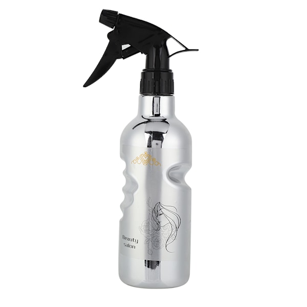 500ml Ultra Fin Vattendimma Frisörsprayflaska Vattenspruta för Frisör (Silver)