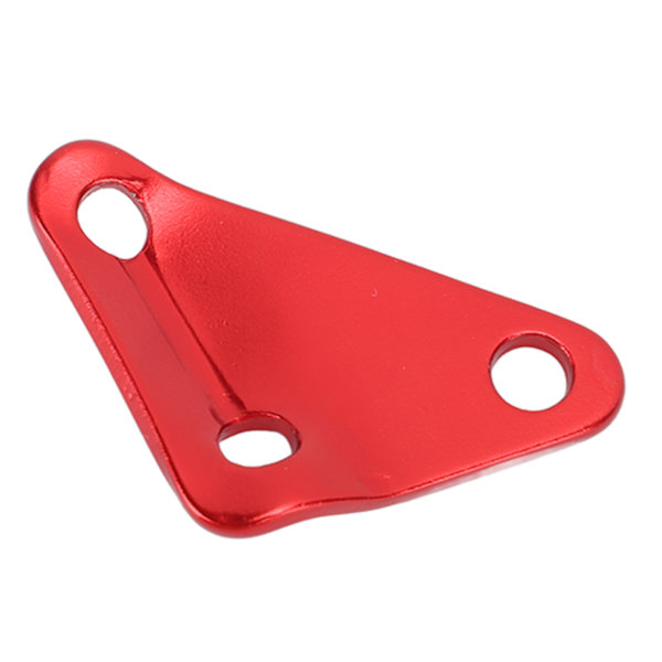 10 st triangulära tältlinjespännare i aluminiumlegering, ultralätta, starka paracordspännare, repsjusterare för camping, röd