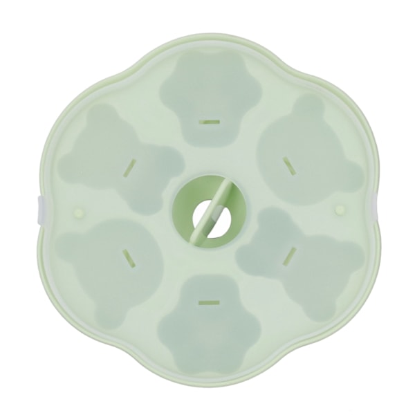 Silikonform med tecknat motiv, sött utseende säkert livsmedelsklassat material för barnmat isbitar puddingkakor, non-stick lätt att rengöra (6 hålrum)